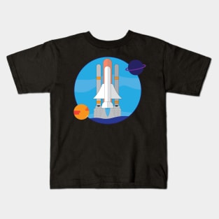 Vintage Spacecraft Kids T-Shirt